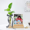 Superdad Personalized Photo Stand With Money Plant Online