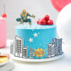 Buy Superhero Blue SemiFondant Cake 1 kg