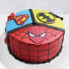Superhero Themed Fondant Cake (5 Kg) Online