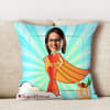 Gift SuperWomen Pesonalized Satin Cushion For Your Mom