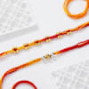 Gift Swastik And Rudraksha Rakhis Hamper