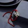 Buy Swastika 22K Gold Plated Sterling Silver Bracelet