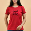 Sweet and Sassy Red T-Shirt for Women Online