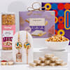 Sweet And Savory Bhaiya Bhabhi Rakhi Hamper Online