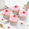 Sweet Hearts Cupcakes - Set Of 4 Online