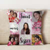 Buy Sweet Memories Personalized Cushion for Sister