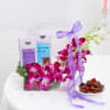 Buy Sweet Orchid Harmony - Valentine's Day Treat Basket
