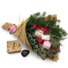 Sweet Rosy - Rose Bouquet with Decadence Chocolate Online