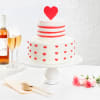 Sweet Serenade Semi-Fondant Cake (1 Kg) Online