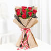 Gift Sweet Symphony - Red Roses Bouquet With Delectable Mini Cake