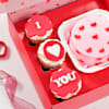 Buy Sweetheart Cupcake And Cake Combo