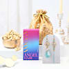 Sweets And Nuts Pastel Bhaiya Bhabhi Rakhi Hamper Online