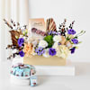 Gift Symphony Of Blooms And Gourmet Arrangement