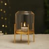 Tea Light Candle in Big Glass Jar with Stand Online