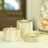 Buy Tea-light Candles with Wooden Pillar Holders