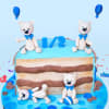 Teddies Half Year Birthday Cake (1.5 kg) Online