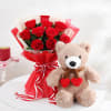 Teddy and Roses Gift Combo Online
