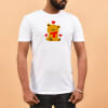 Teddy Day Valentine Cotton T-Shirt For Men - White Online