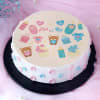 Teddy with Hearts Baby Shower Poster Cake (1 Kg) Online