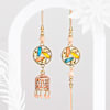 Temple Shaped Bhaiya Bhabhi Rakhi with Beads Work Online