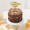 Tempting Chocolate Floral Cake For Daughters Day (250 Grams) Online