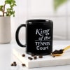 Tennis Lover Personalized Black Ceramic Mug Online