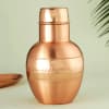 Gift Textured Copper Carafe With Tray