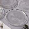 Shop Textured Crystal Glass Dinner Plates (Set of 6)
