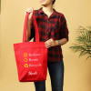 Buy The Eco-friendly Red Canvas Shopping Bag