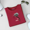 Gift Thor Hammer Personalized Cotton Tee Maroon