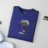 Gift Thors Hammer Personalized Cotton Tee Navy Blue