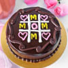 Tic Tac Toe Chocolate Cake for Mom (Half Kg) Online