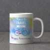 Gift Time to Travel Personalized Anniversary Mug