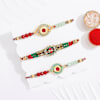 Buy Timeless Rudraksha And Ruby Beads Rakhis - Set Of 4