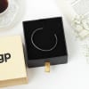 Shop Timeless Simplicity - Personalized Men's Cuff Bracelet - Rhodium Black