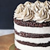 Buy Tiramisu Coffee Cake With Bunch Of yellow Roses