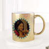 Gift Traditional Festivities Personalized Metallic Mug - Gold