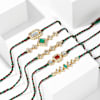 Gift Traditional Kundan Polki Rakhi (Set of 5)