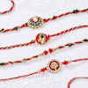 Traditional Kundan Work Rakhis-Set Of 4 Online