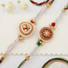 Gift Traditional Pearl Rakhi And Assorted Chocolates