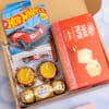 Traditional set of Diya with toy & Gourmet Hamper Online