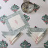 Buy Tree Print Cotton Table Cover With Set Of 6 Napkins