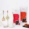 Trendy Bhaiya Bhabhi Rakhi With Chocolates Online