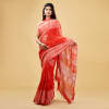 Trendy Linen Block Print Saree Online