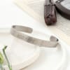 Buy Trendy Men's Cuff Bracelet - Personalized - Silver