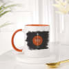 Trishul And Damru Personalized Mug With Orange Handle Online