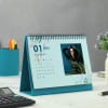 Gift Turquoise Blue 2022 Desk Calendar