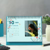 Shop Turquoise Blue 2022 Desk Calendar