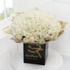 Gift Ultimate 100 White Roses Hand Tied
