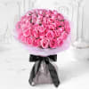 Unforgettable 50 Pink Roses Hand Tied Online